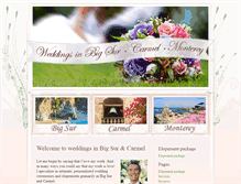 Tablet Screenshot of carmelweddingceremonies.com